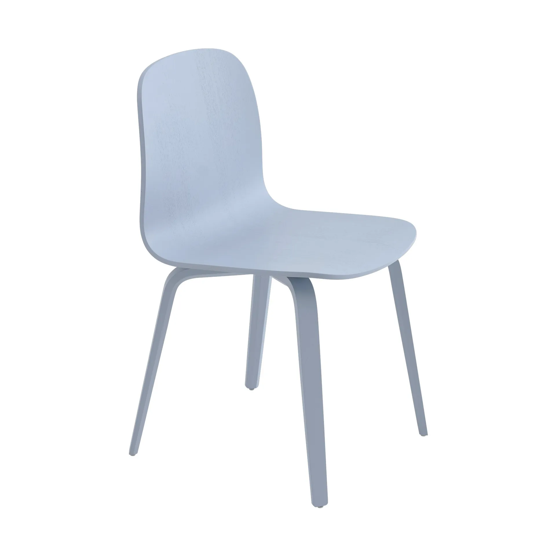 Καρέκλα Visu με ξύλινη βάση, Light blue Muuto
