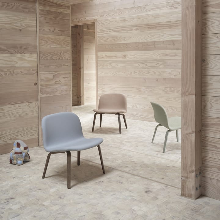 Πολυθρόνα Visu lounge επενδεδυμένη , Steelcut trio 133-Grey Muuto