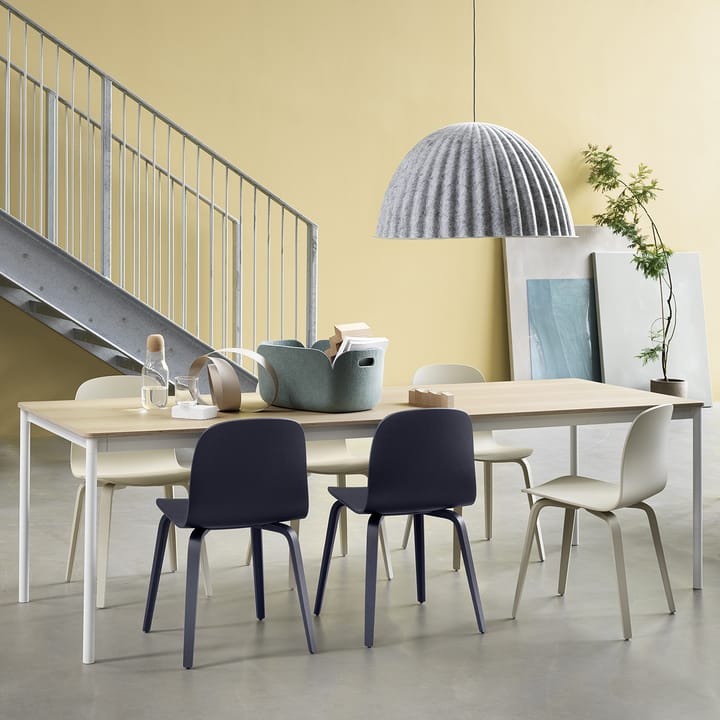 Καρέκλα Visu με ξύλινη βάση, Midnight blue Muuto