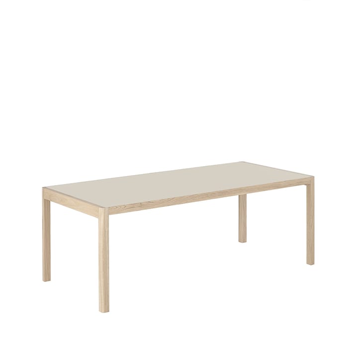 Τραπεζαρία Workshop - Grey linoleum-Oak 200x92 cm - Muuto