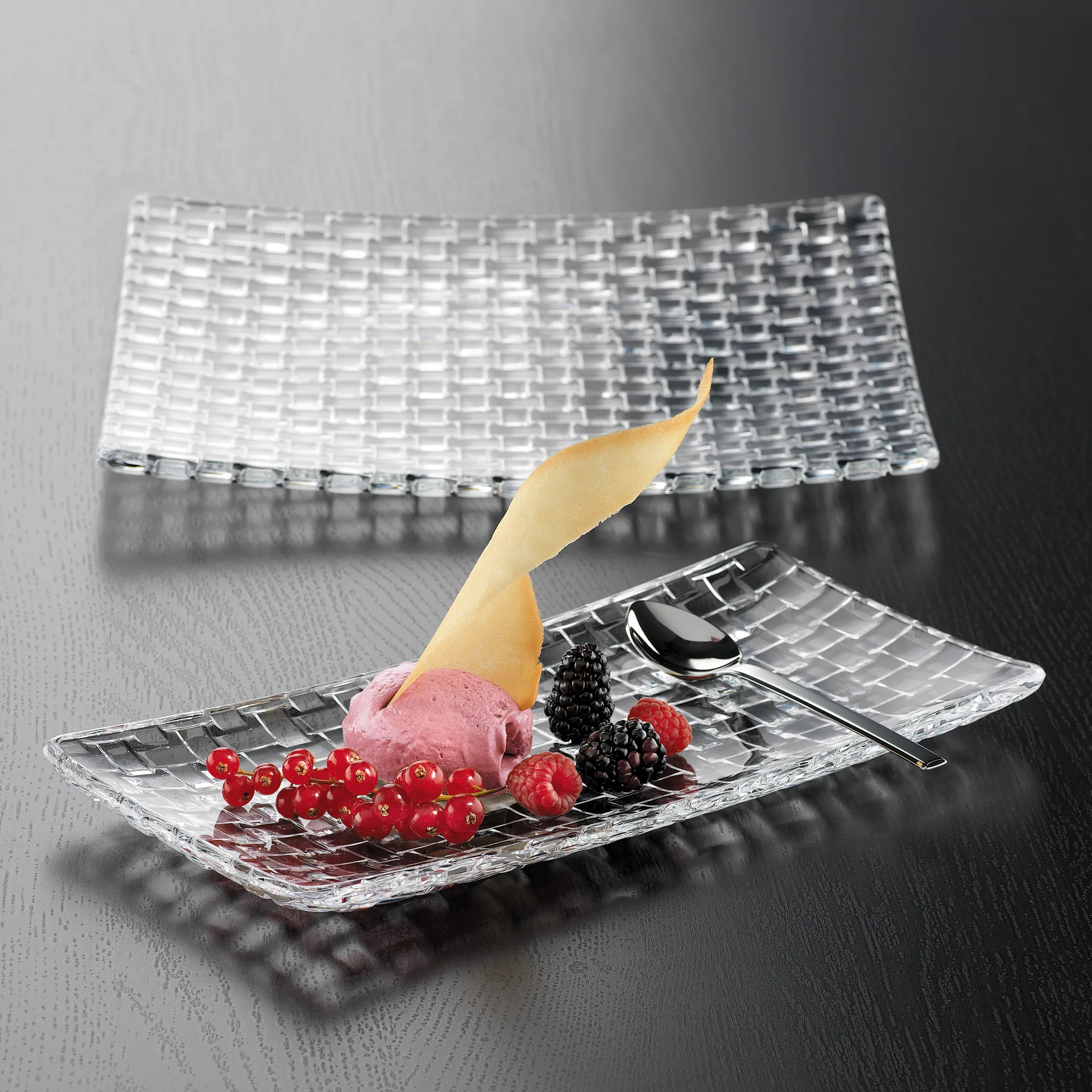 Bossa Nova πιάτο 14x28 cm, διαφανές Nachtmann