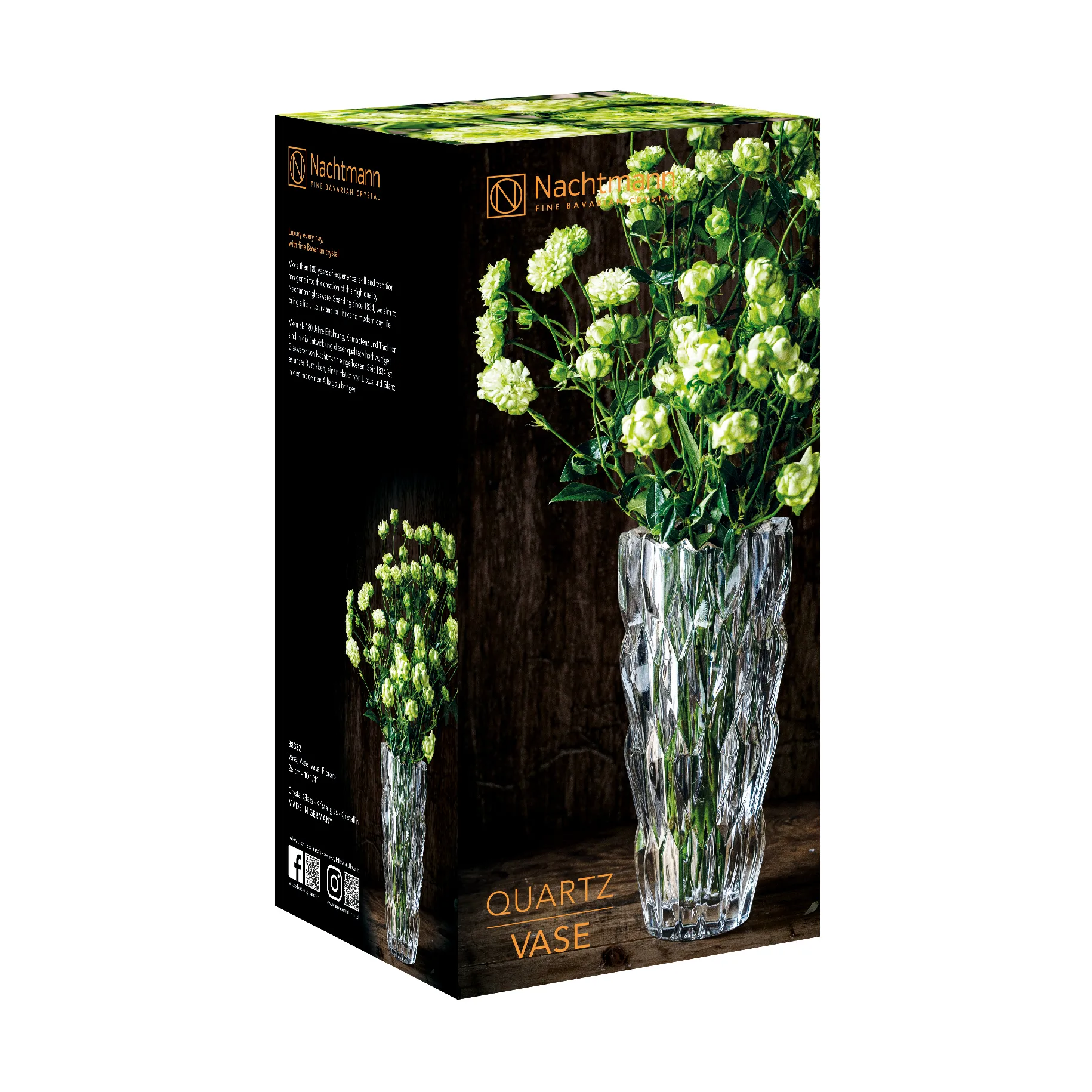 Quartz βάζο 26 cm, διαφανές Nachtmann