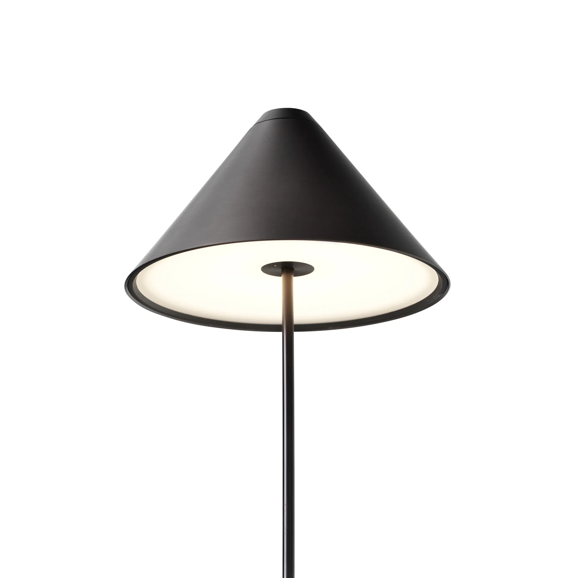 Φορητό επιτραπέζιο φωτιστικό Brolly, Steel black New Works