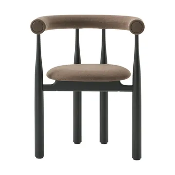 Bukowski πολυθρόνα με επένδυση - Black, Wooly Plus 1008 - New Works