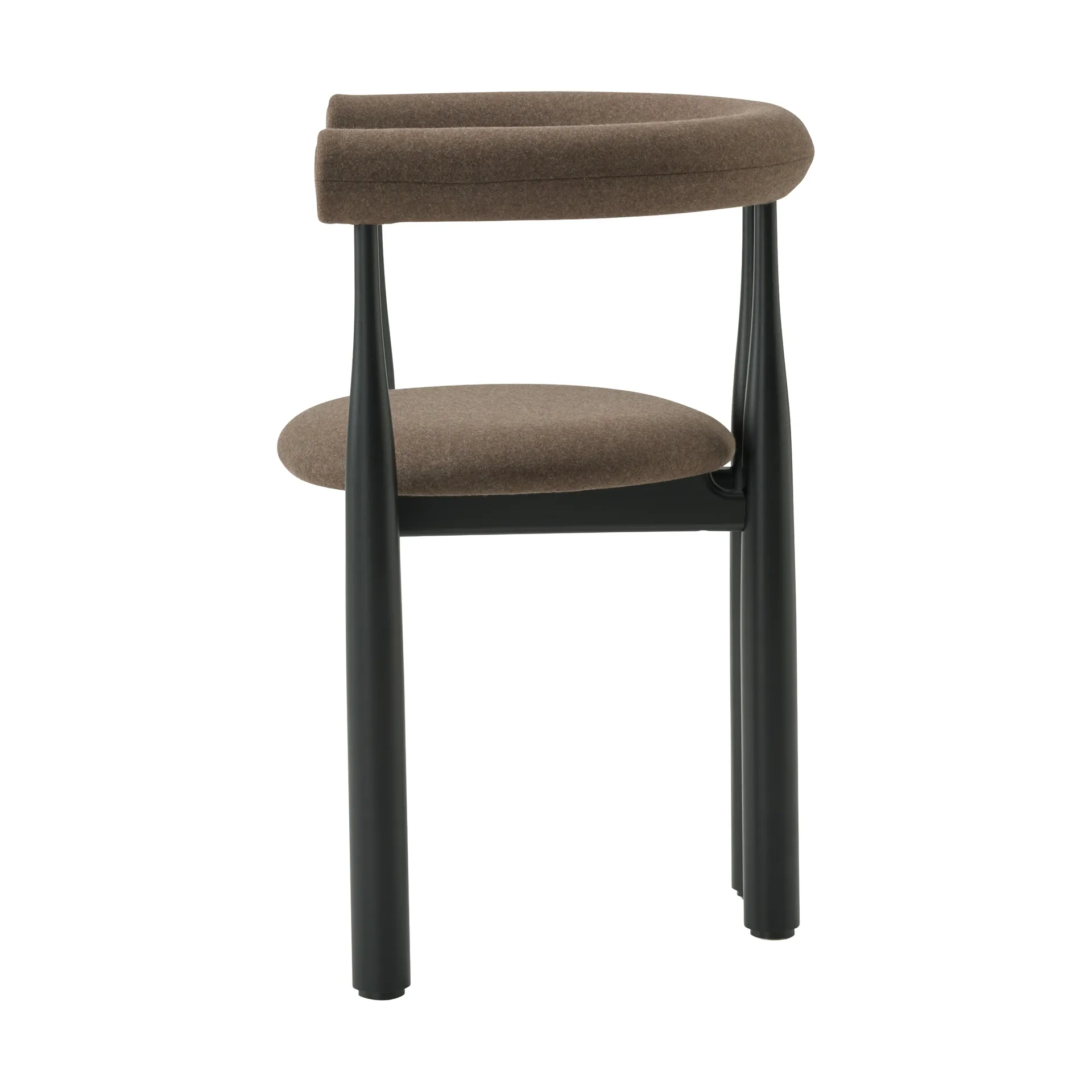 Bukowski πολυθρόνα με επένδυση, Black, Wooly Plus 1008 New Works