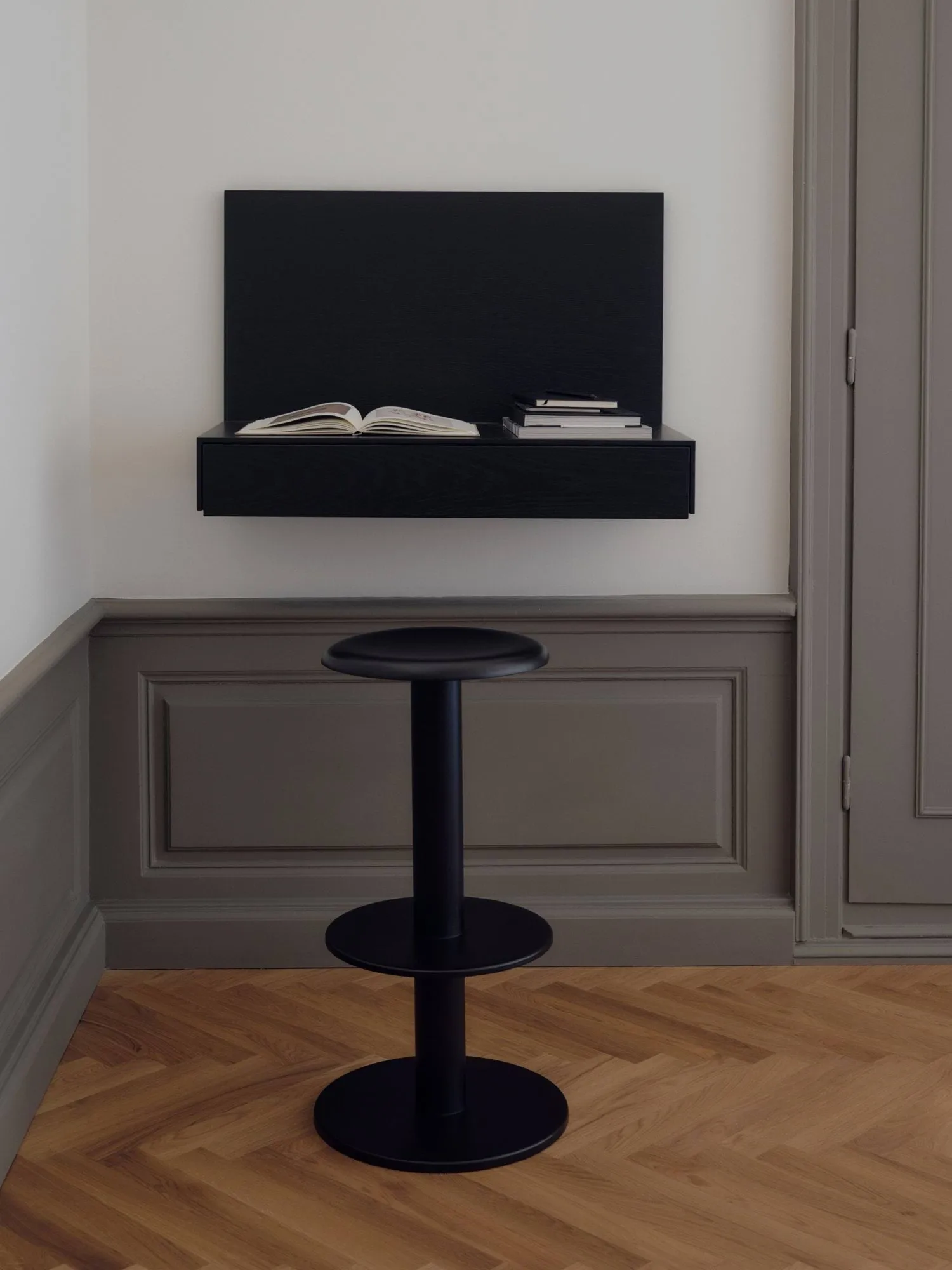 Coupe σκαμπό μπαρ, Black, 76 εκ. New Works