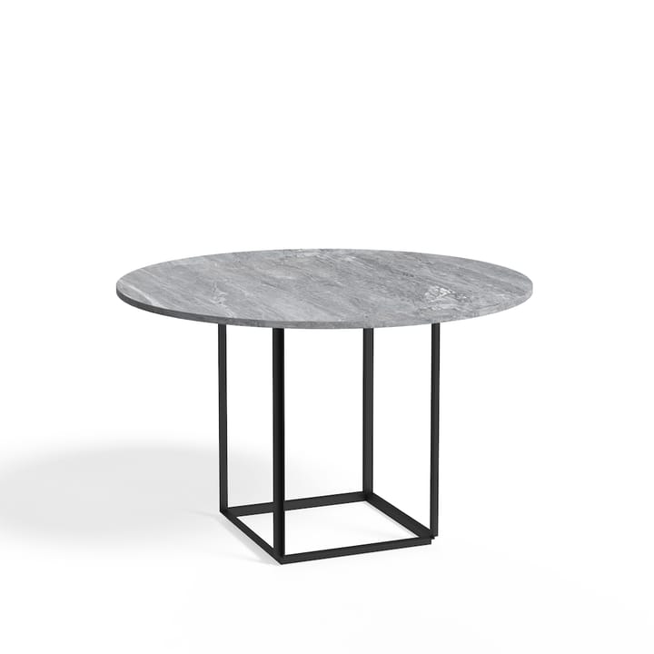 Τραπεζ�αρία Florence (στρογγυλό) - grey ruivina marble, ø120 cm, μαύρο υποστήριγμα - New Works