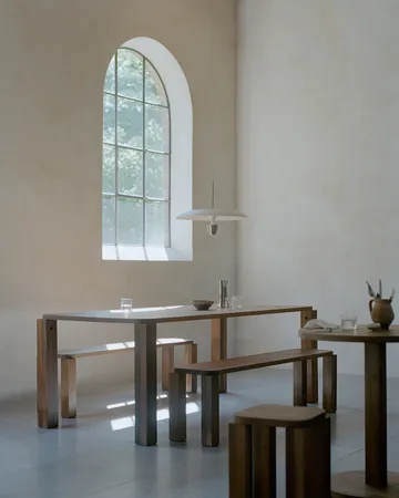 Kantarell φωτιστικό οροφής Ø55 εκ. - Nickel Plated - New Works