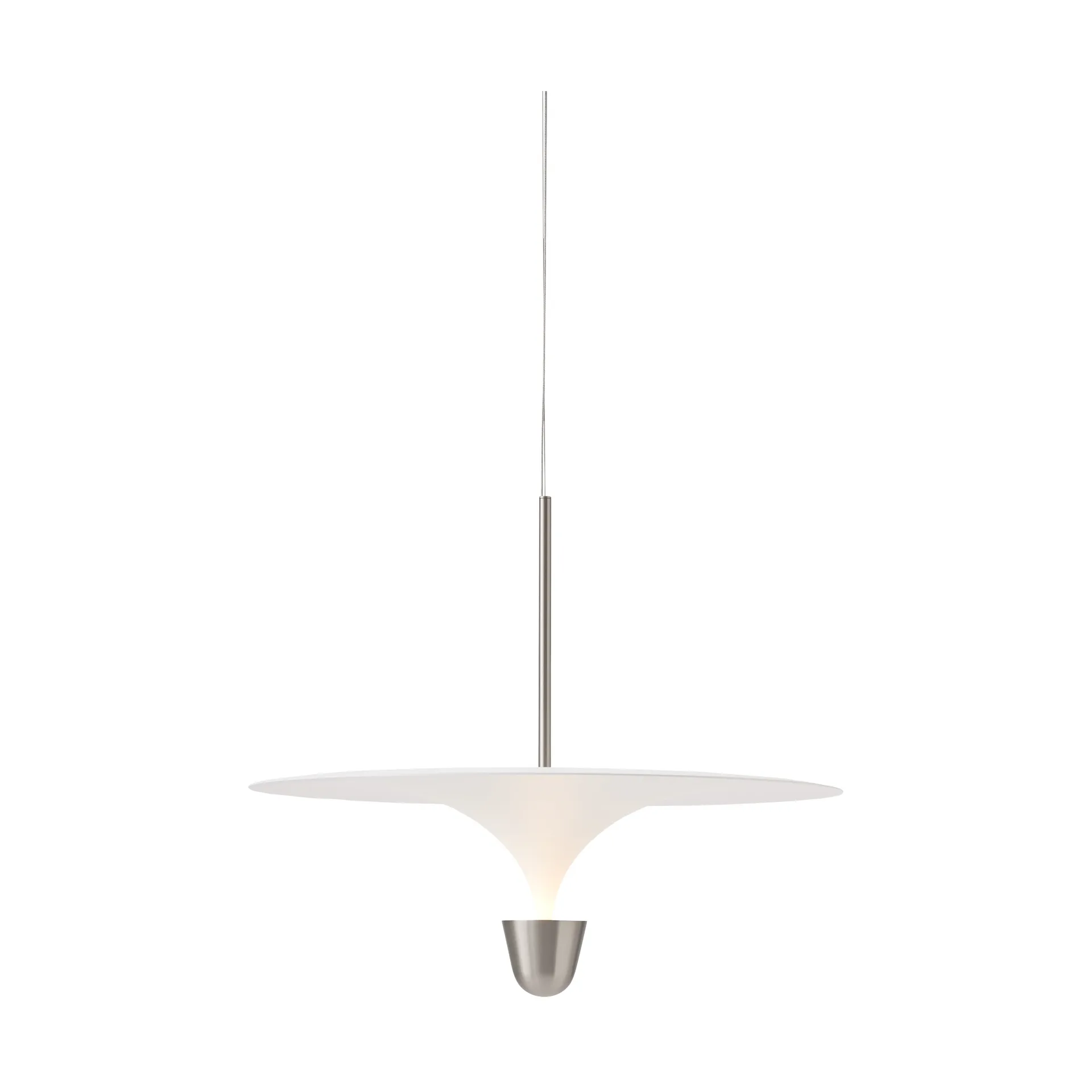 Kantarell φωτιστικό οροφής Ø60 εκ., Επινικελωμένο New Works