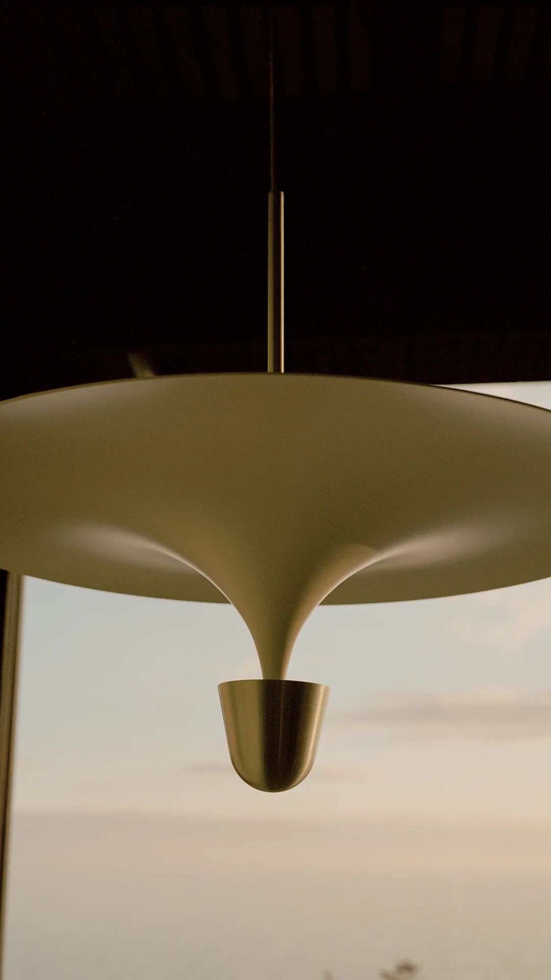 Kantarell φωτιστικό οροφής Ø60 εκ., Επινικελωμένο New Works