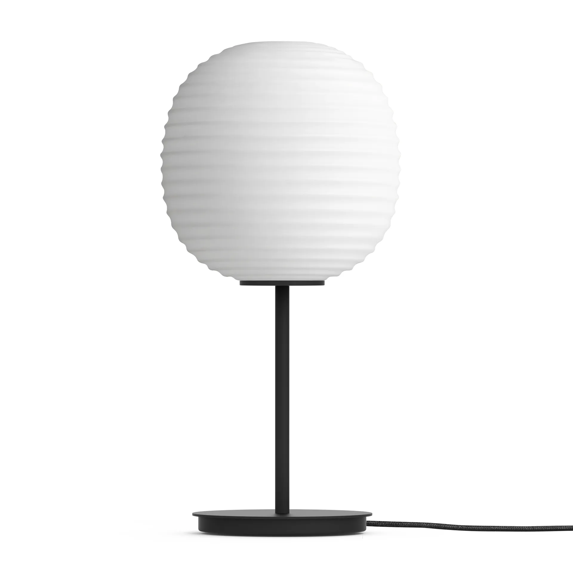 Lantern επιτραπέζιο φωτιστικό μικρό, Παγωμένο λευκό οπαλίνα New Works