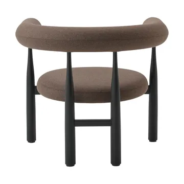 Καρέκλα lounge Bukowski - Black, Wooly Plus 1008 - New Works