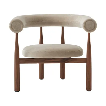 Καρέκλα lounge Bukowski - Walnut, Rest 23 - New Works