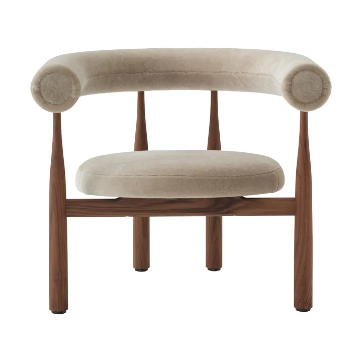 Καρέκλα lounge Bukowski - Walnut, Rest 23 - New Works