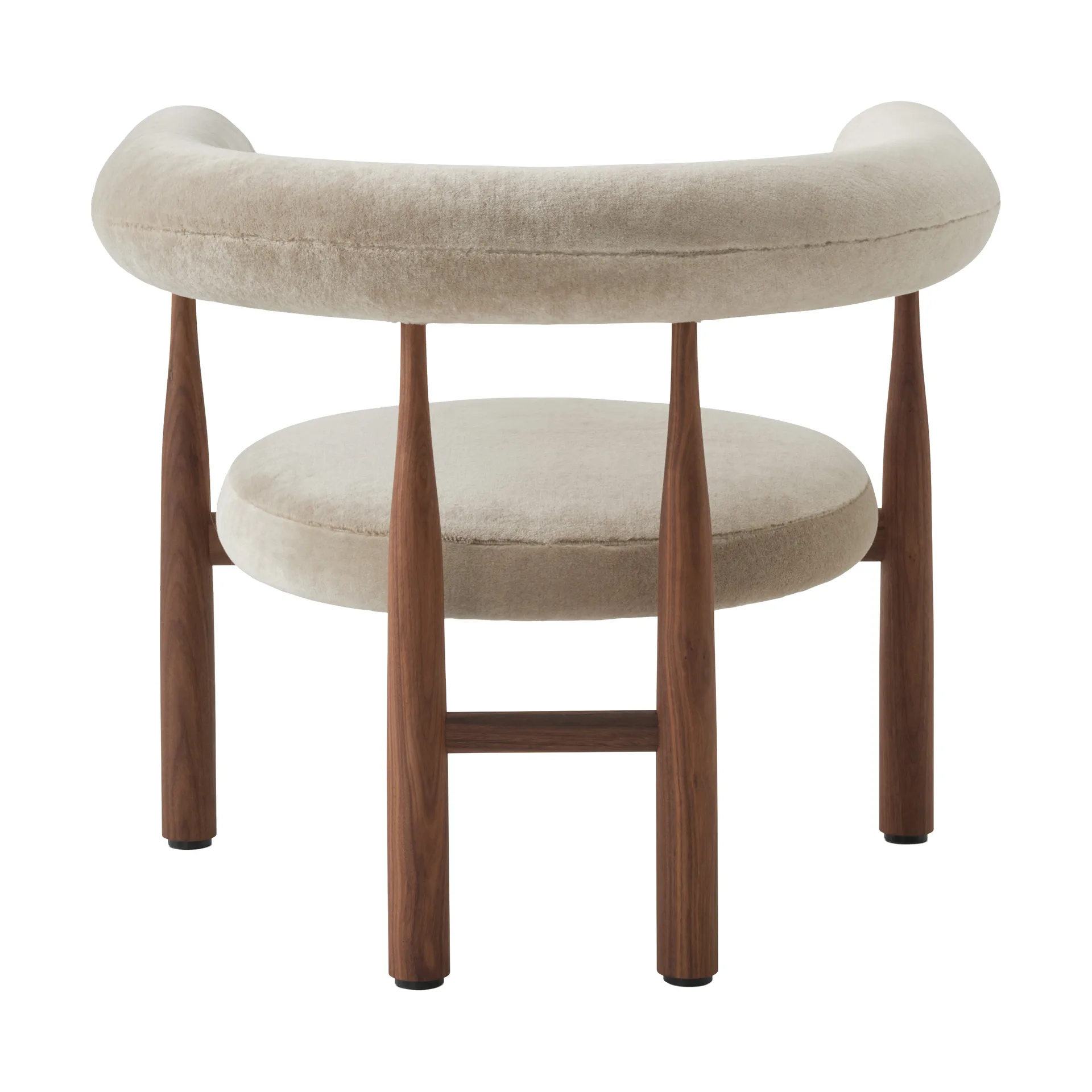 Καρέκλα lounge Bukowski, Walnut, Rest 23 New Works