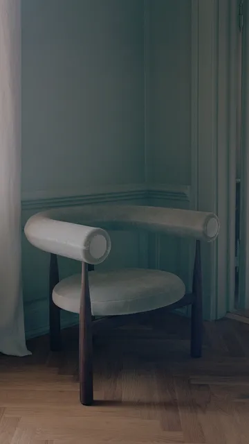 Καρέκλα lounge Bukowski - Walnut, Rest 23 - New Works