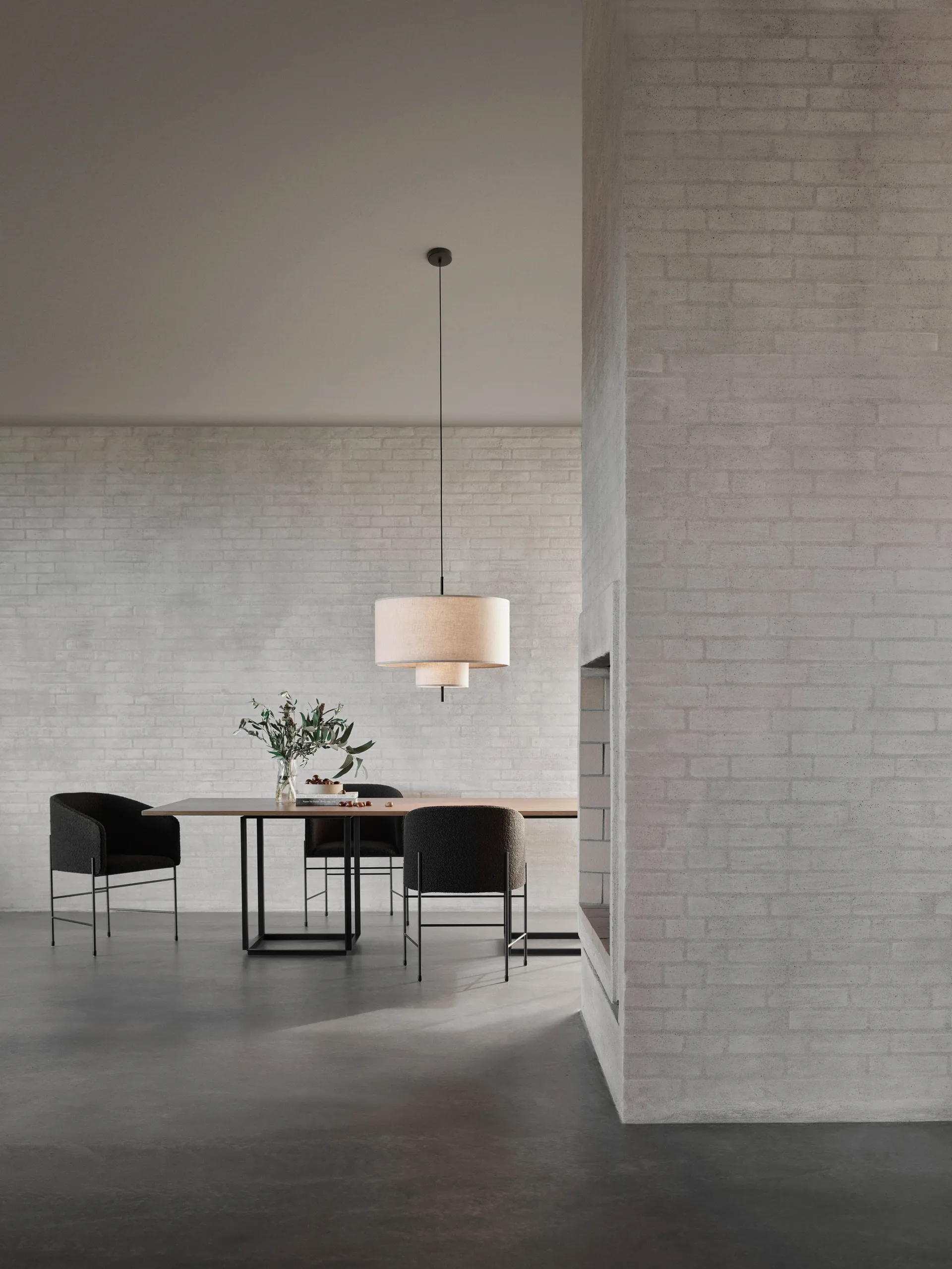 Margin κρεμαστό φωτιστικό Ø 70 cm, Μπεζ New Works