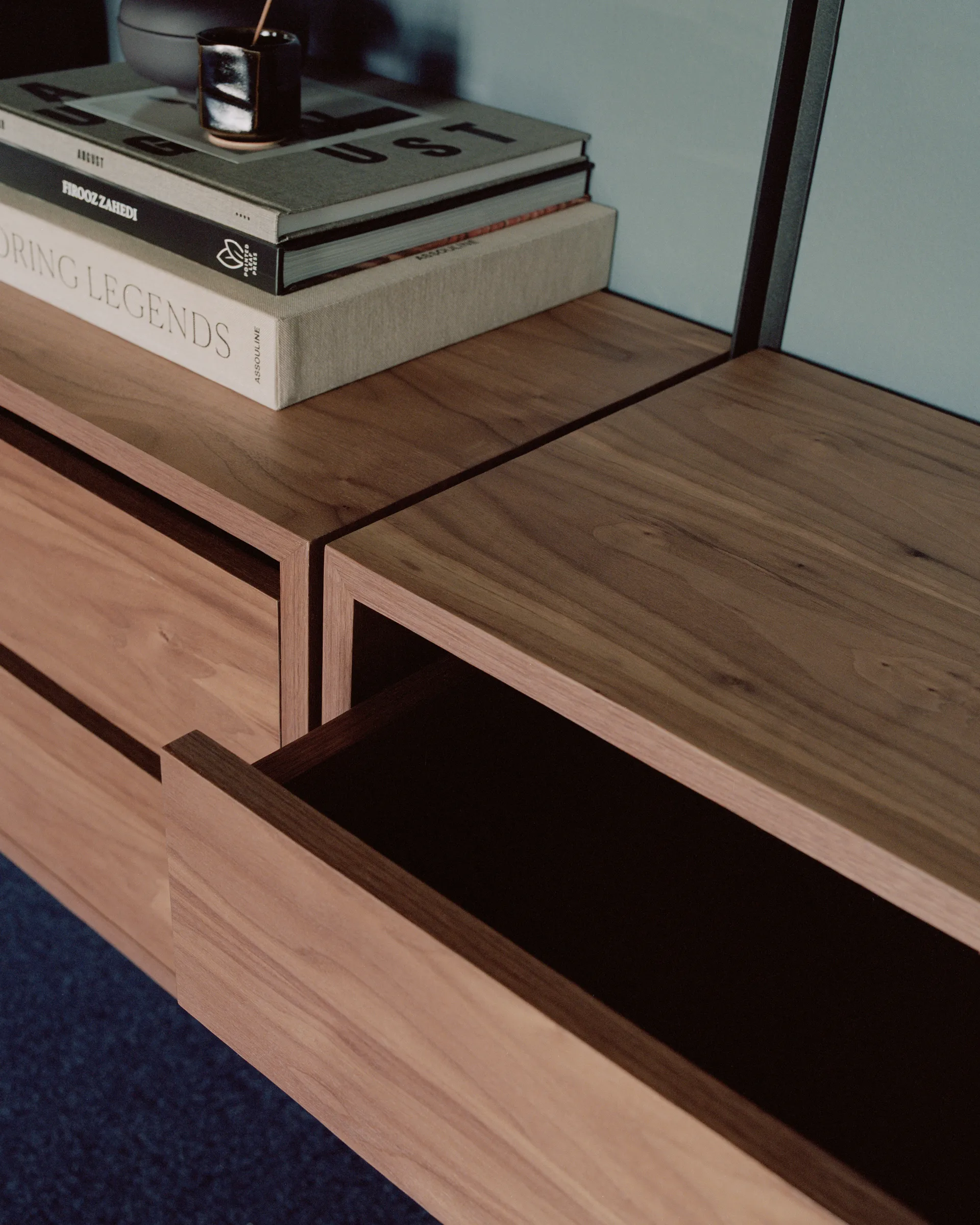 New Works τμήμα κουτιού 79x35 cm, Καρύδι New Works