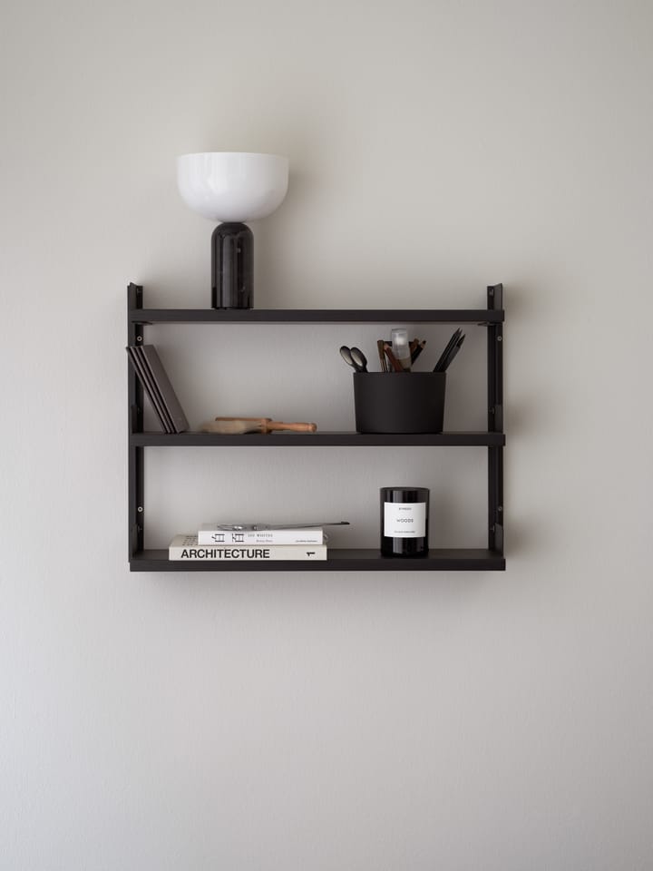 New Works Tea Shelf ράφι τοίχου 46x62,5 εκ, Μαύρη τέφρα New Works