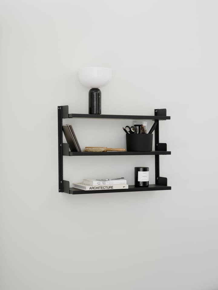 New Works Tea Shelf ράφι τοίχου 46x62,5 εκ, Μαύρη τέφρα New Works