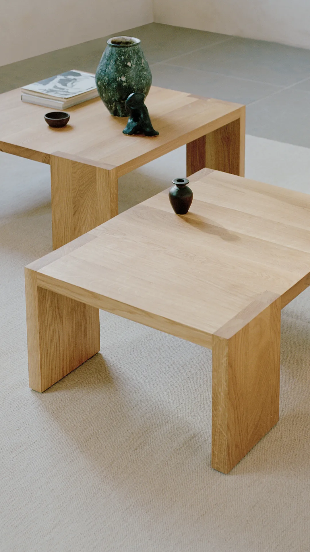 Tennon τραπέζι σαλονιού, Oak, 61x61 cm New Works