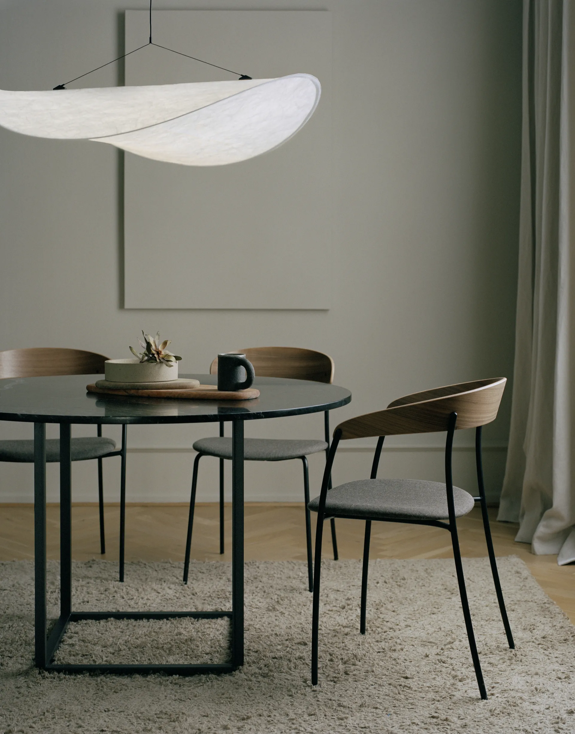 Κρεμαστό Φωτιστικό Tense, Λευκό, Ø120 New Works