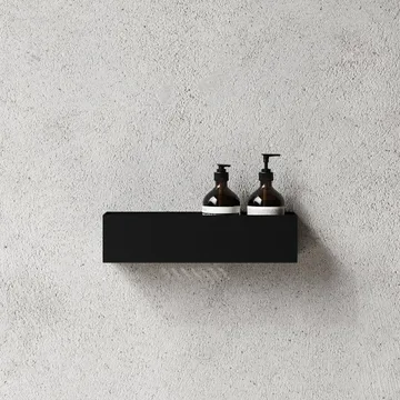 Nichba ραφιέρα ντους - Black, 40 εκ. - Nichba