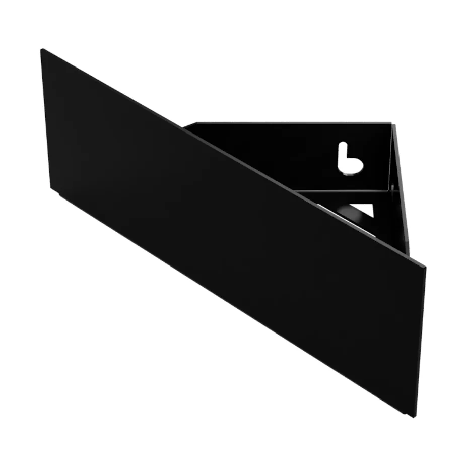 Nichba ραφιέρα ντους, Black, γωνία Nichba