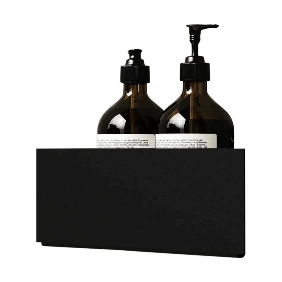 Nichba ραφιέρα ντους, Black, γωνία Nichba