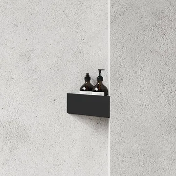 Nichba ραφιέρα ντους - Black, γωνία - Nichba