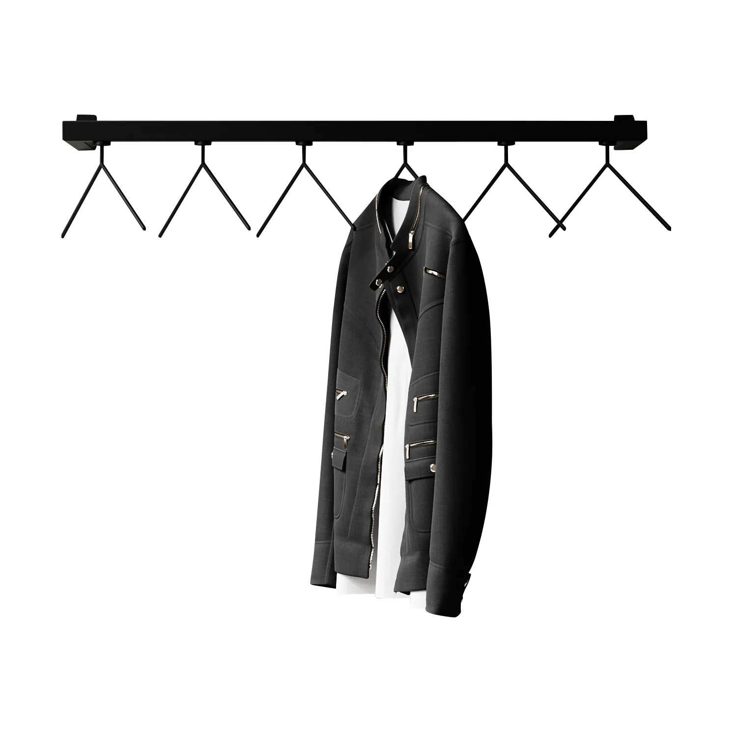 Nichba HangSys κρεμάστρα ρούχων, Black, 100 εκ. Nichba