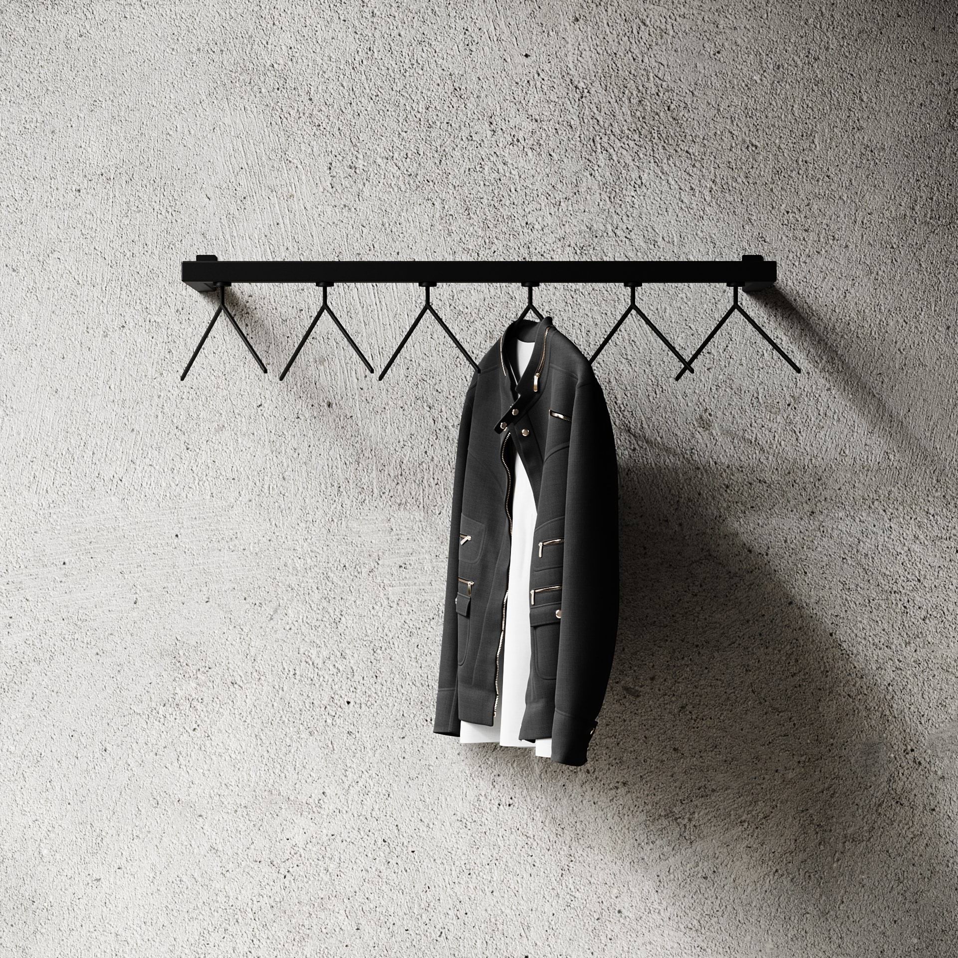 Nichba HangSys κρεμάστρα ρούχων, Black, 100 εκ. Nichba