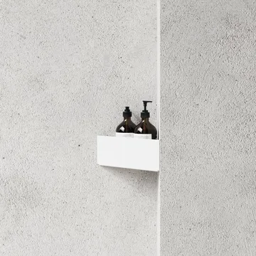 Nichba ραφιέρα ντους - White, γωνιακό - Nichba