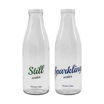 Μπουκάλι με καπάκι 1 L, 2 τεμ. - Still-Sparkling - Nicolas Vahé