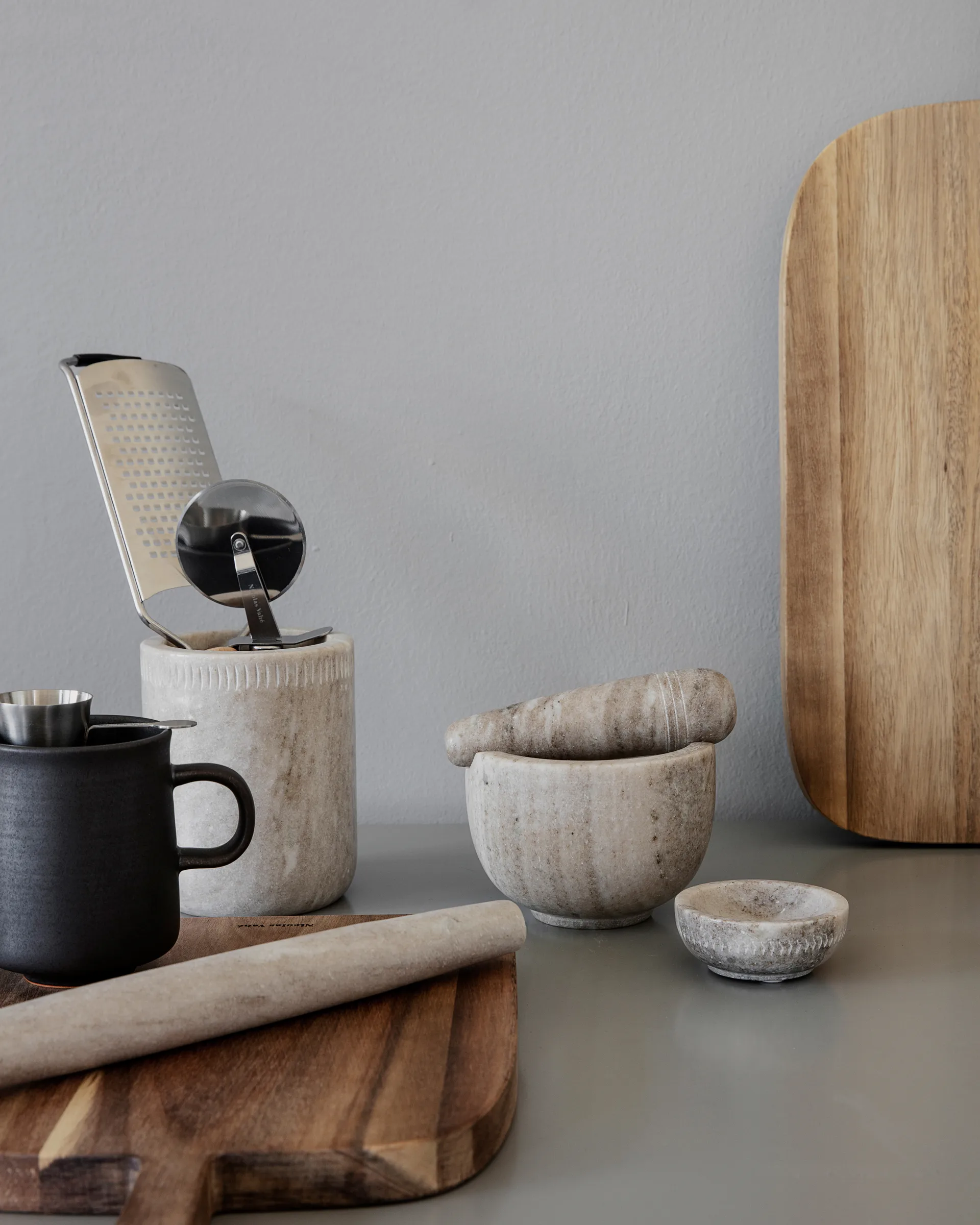 Nicolas Vahé κοφτης πίτσας, Ανοιξείδωτο ατσάλι-ακακία Nicolas Vahé