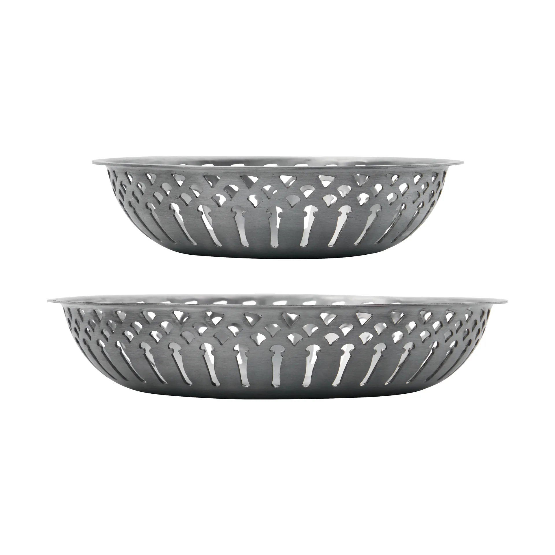 Nicolas Vahé καλαθάκι ψωμιού 2 τεμ., Αντικέ ασημένιο φινίρισμα Nicolas Vahé