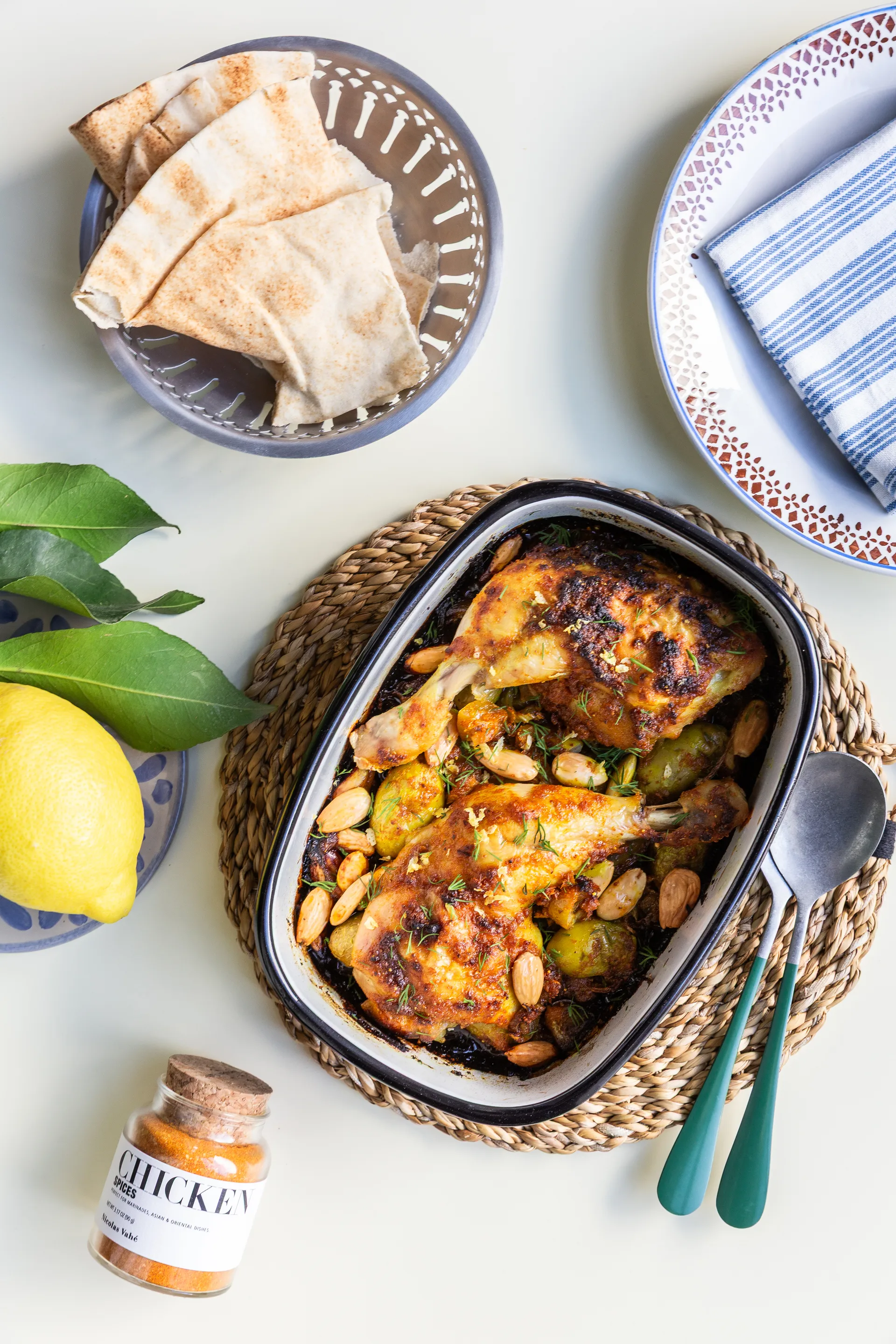 Nicolas Vahé καλαθάκι ψωμιού 2 τεμ., Αντικέ ασημένιο φινίρισμα Nicolas Vahé