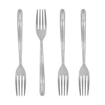 Nicolas Vahé πιρουνάκια γλυκού σετ 4 - Αντικέ ασημένιο φινίρισμα - Nicolas Vahé