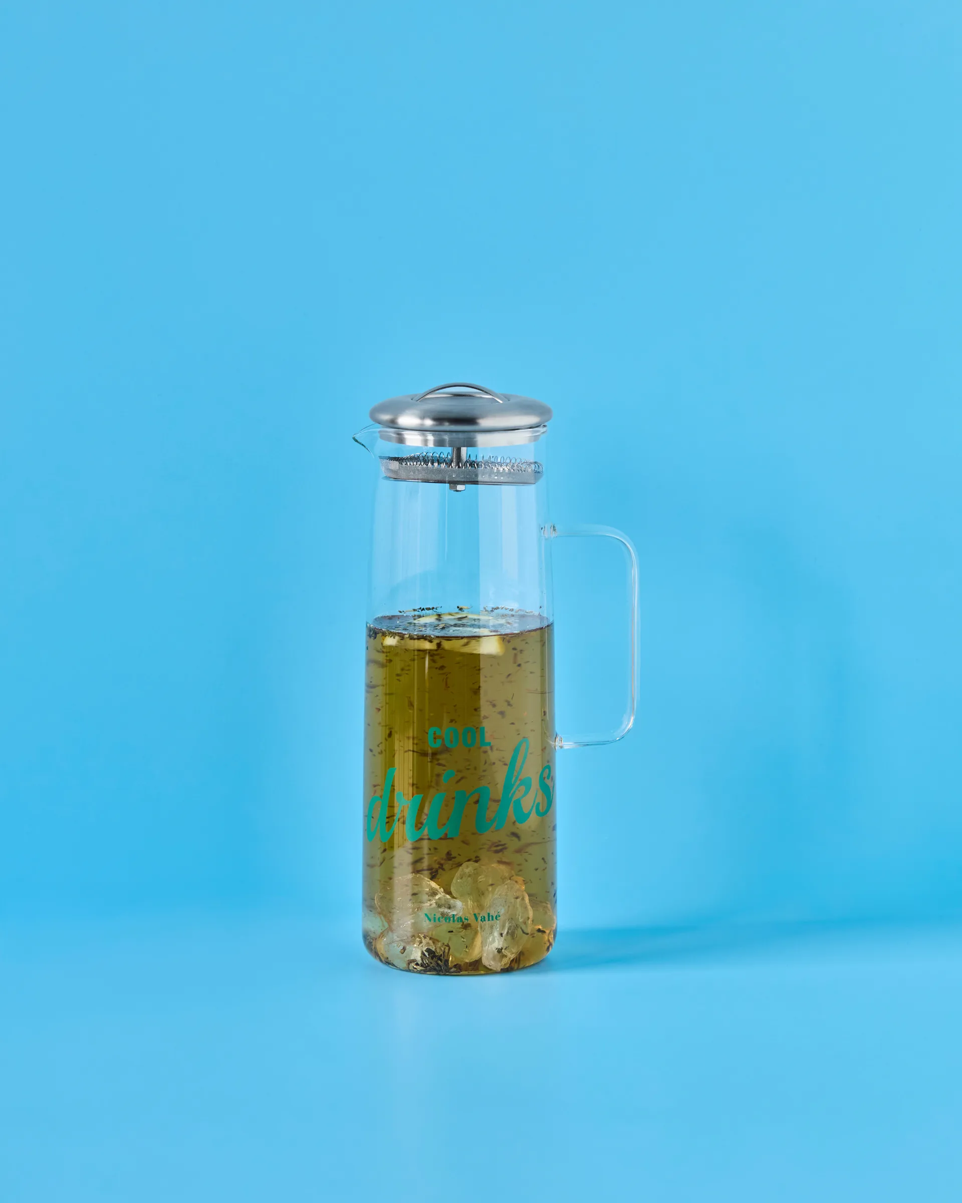 Nicolas Vahé κανάτα με καπάκι, Διάφανο-silver Nicolas Vahé