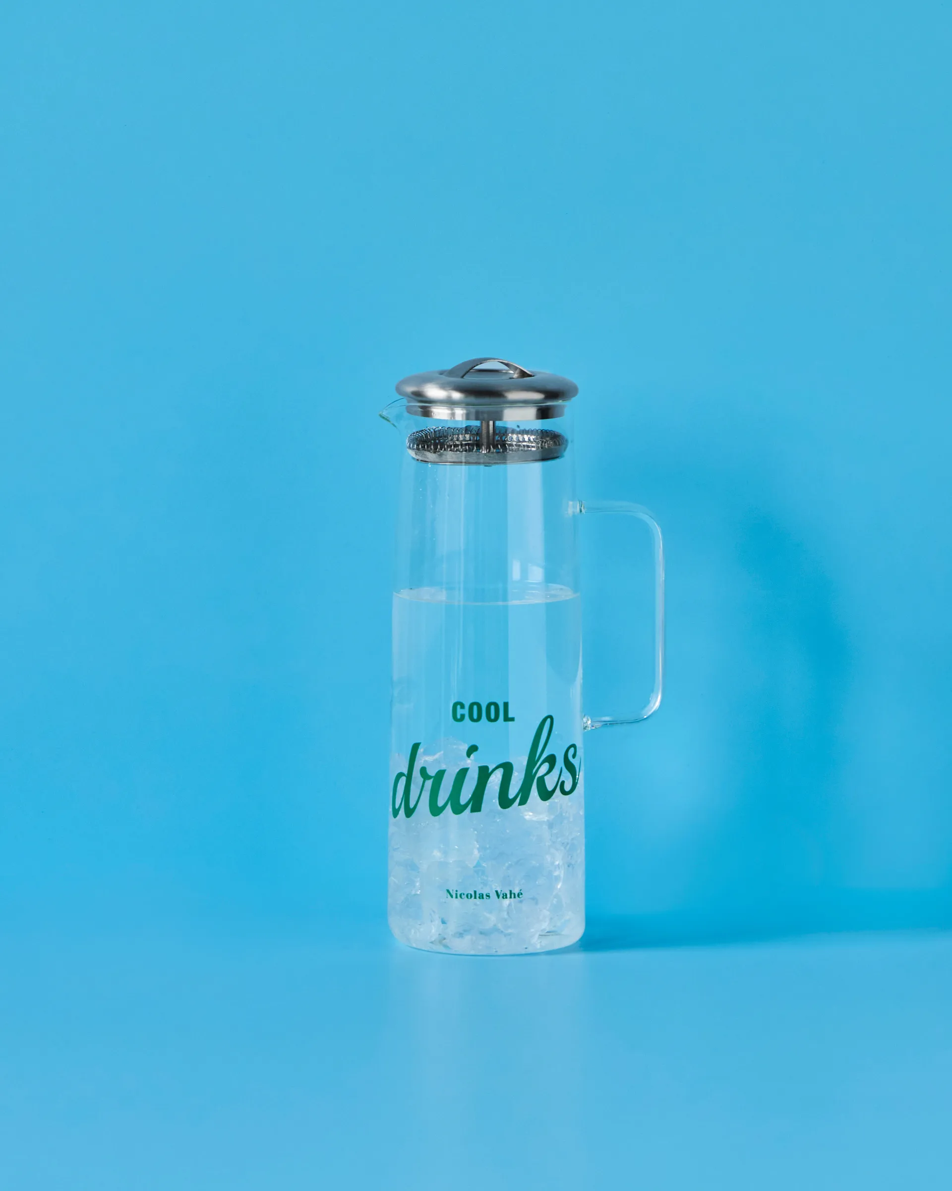 Nicolas Vahé κανάτα με καπάκι, Διάφανο-silver Nicolas Vahé