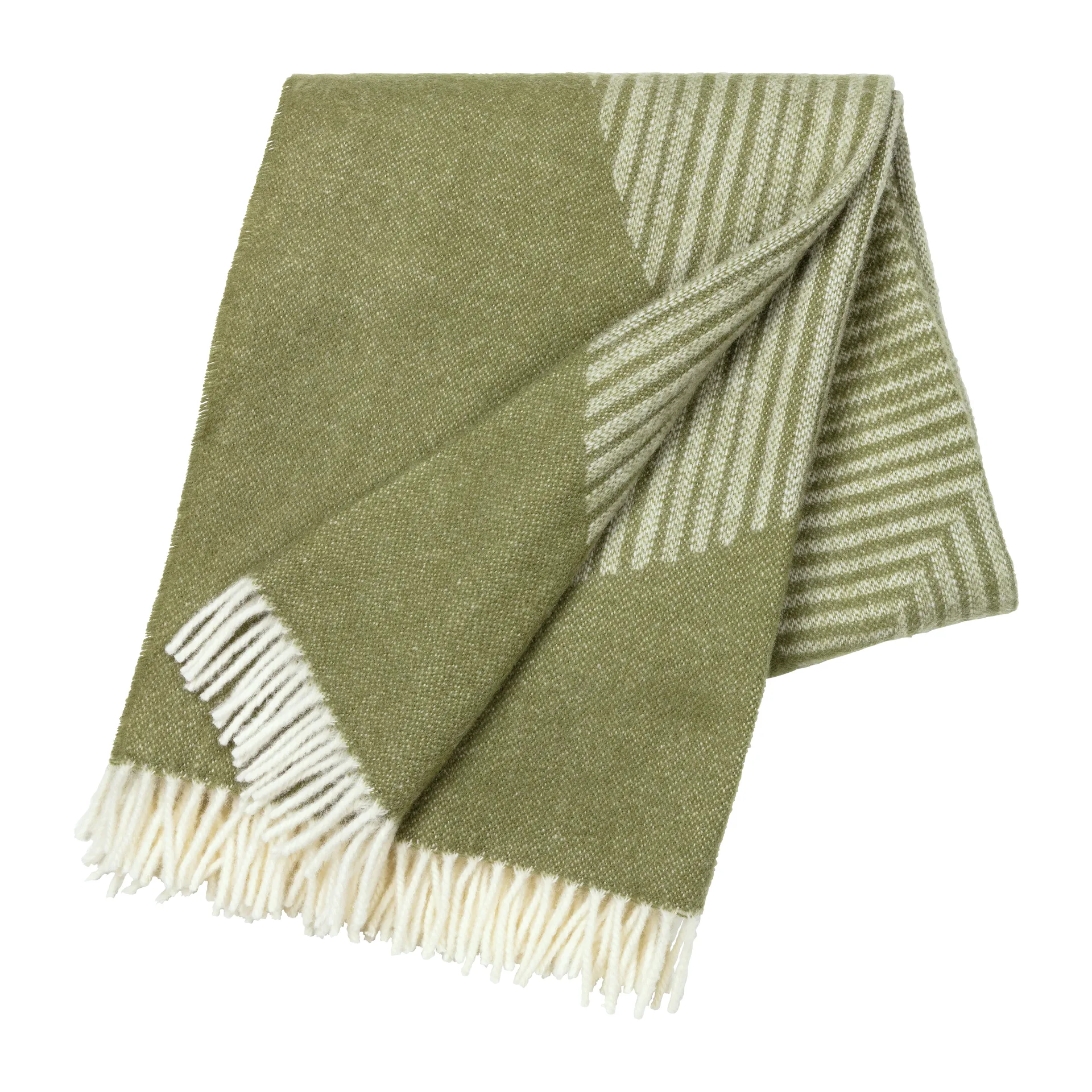 Circles μάλλινο ριχτάρι 130x185 cm, Πράσινο NJRD