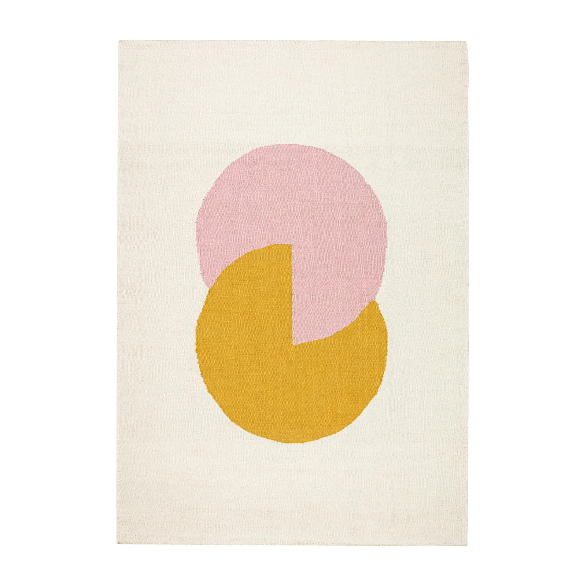 Circles blocks kelim χαλί ροζ, 170x240 cm NJRD