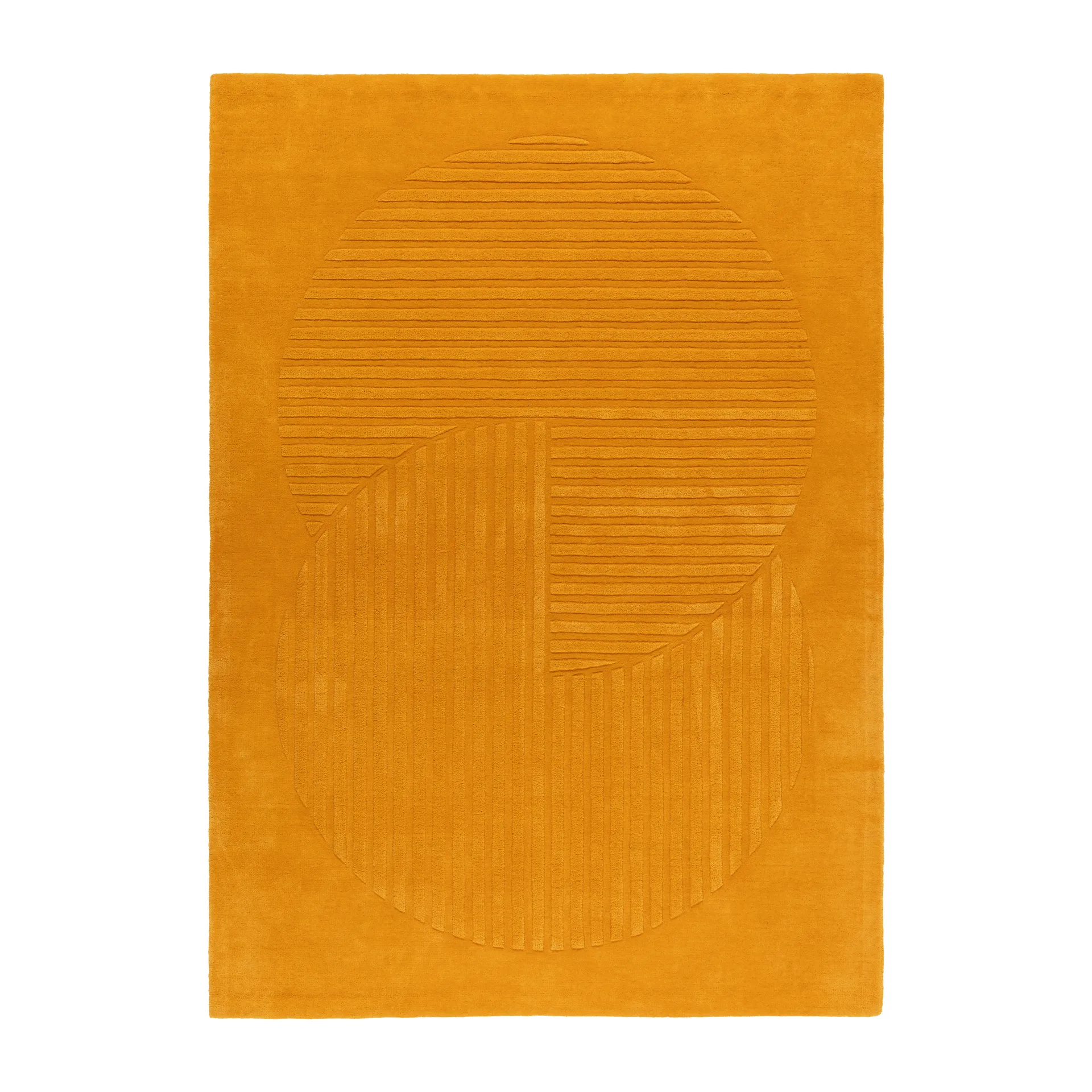 Levels μάλλινο χαλί κύκλοι κίτρινο, 170x240 cm NJRD