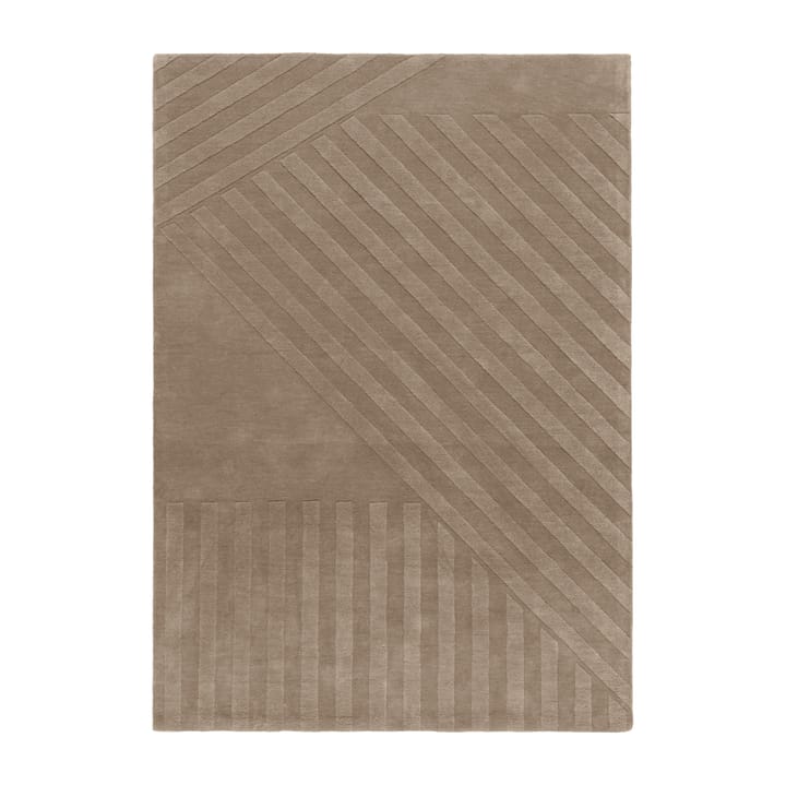 Levels μάλλινο χαλί ριγέ γκρι - 170x240 cm - NJRD
