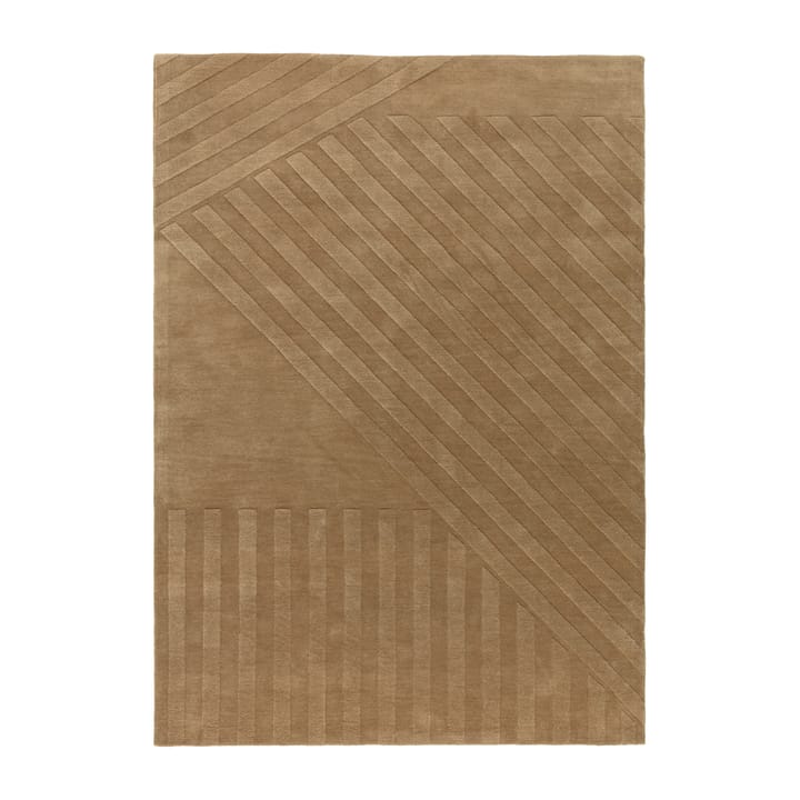 Levels μάλλινο χαλί ριγέ μπεζ - 170x240 cm - NJRD