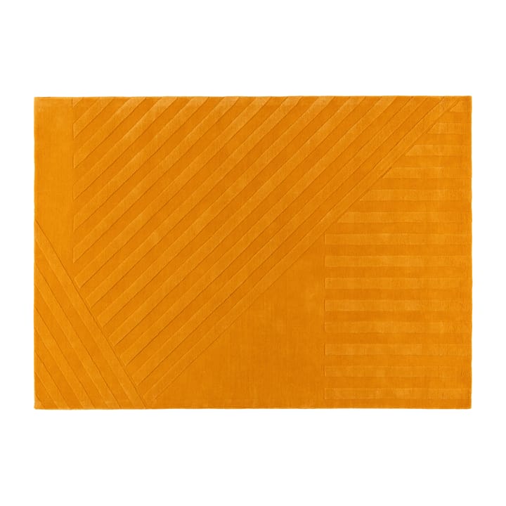 Levels μάλλινο χαλί ριγέ κίτρινο - 170x240 cm - NJRD