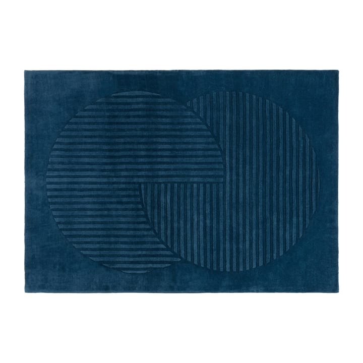 Levels μάλλινο χαλί κύκλοι μπλε - 170x240 cm - NJRD