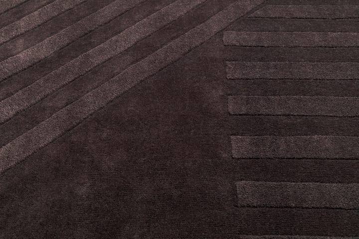 Levels μάλλινο χαλί ριγέ καφέ, 200x300 cm NJRD