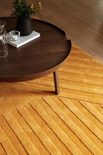 Levels μάλλινο χαλί ριγέ κίτρινο - 200x300 cm - NJRD
