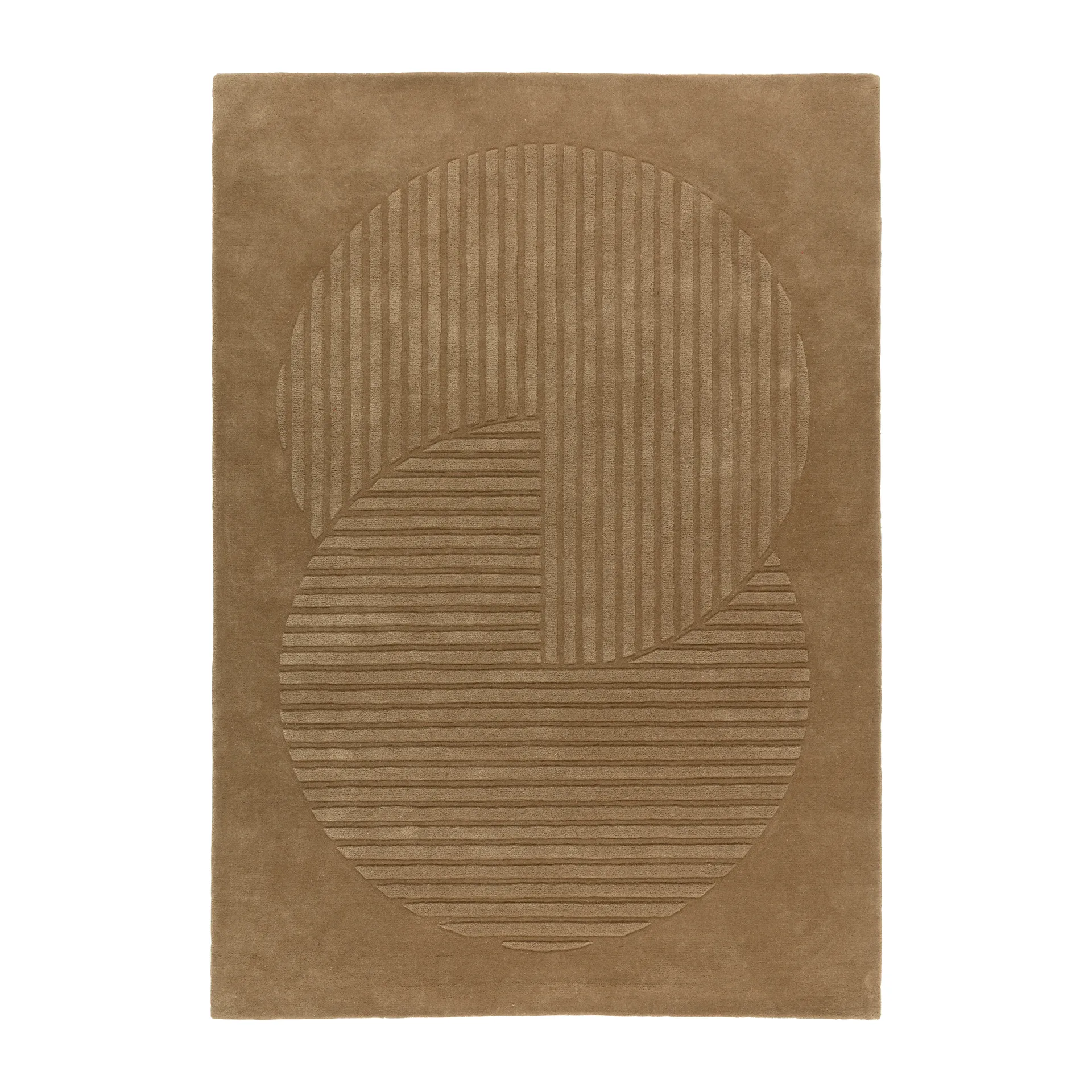 Levels μάλλινο χαλί κύκλοι μπεζ, 200x300 cm NJRD